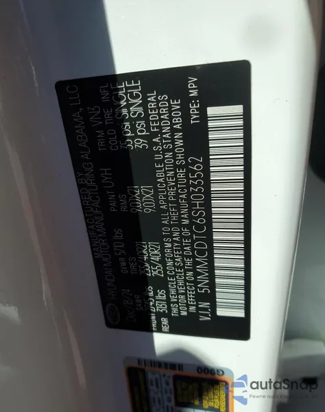 2025 Genesis Gv70 Base from USA, damaged, VIN 5NMMCDTC6SH033562